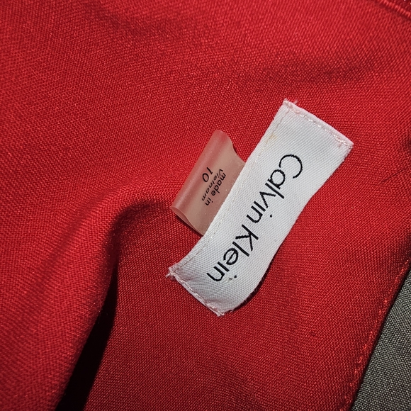 Calvin Klein Vibrant Red Mini Dress - Picture 3 of 5